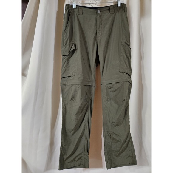 Columbia Silver Ridge Convertible Pants Omni Shade Nylon Hiking Cargo Mens 34x32 - Picture 1 of 5